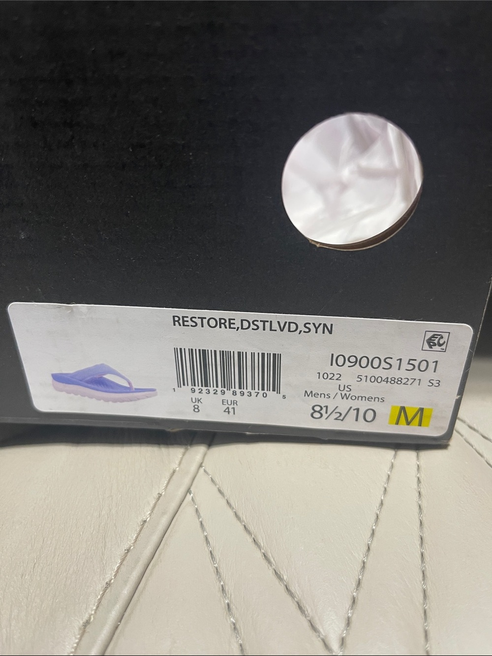 Vionic Lavender and Light Pink Platform Thong Sandals - Picture 2 of 8